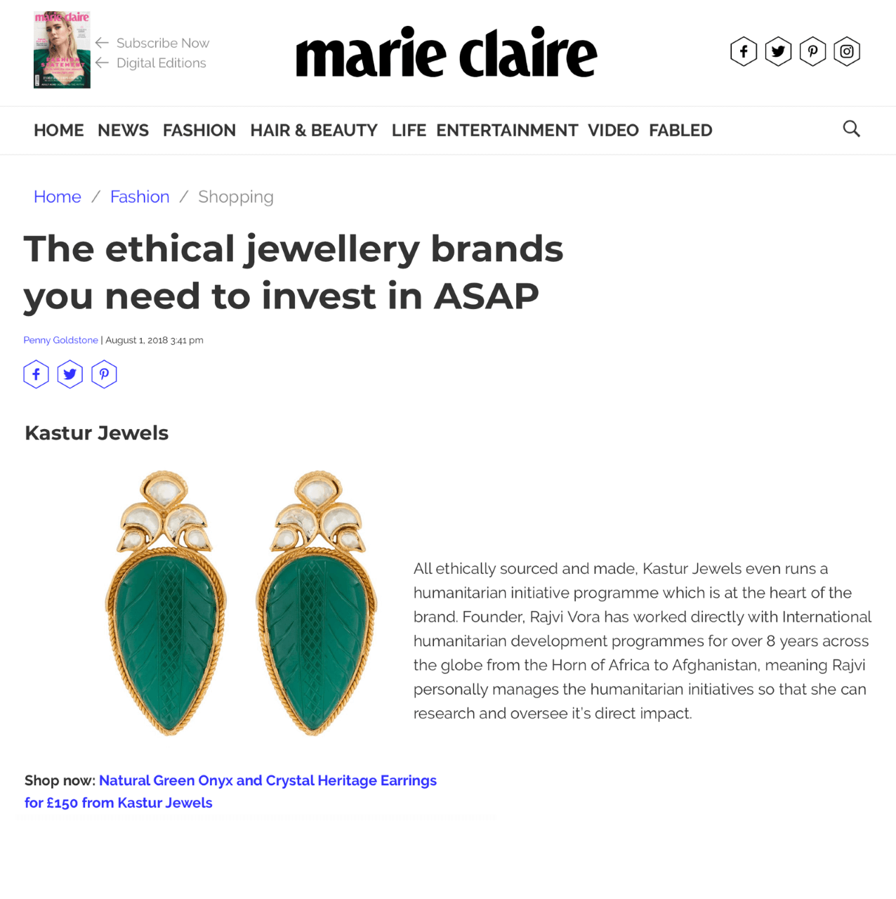 Marie Claire - Jewels