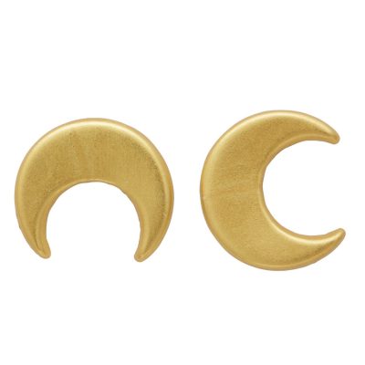 Simple Heritage Horse Shoe/Half Moon Stud Earrings