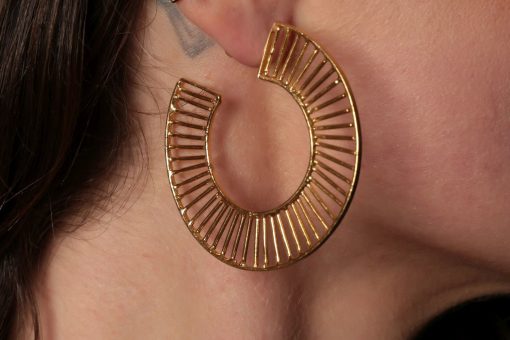 gold hoop earrings