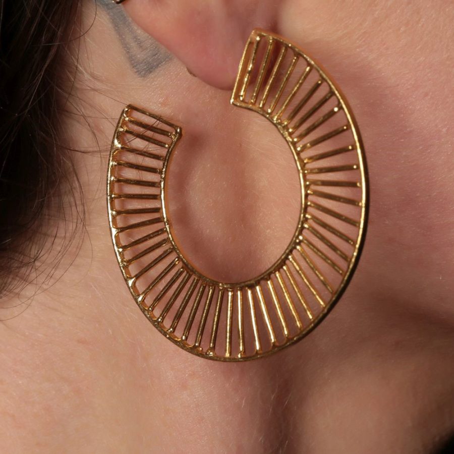 gold hoop earrings