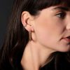 Gold Ball Hoop Earrings - Image 4