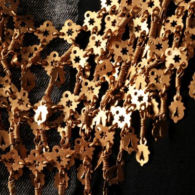 Antique Statement Fluid Gold Detail Necklace