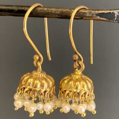 Bridgerton Elegant Pearl Jumkhi Earrings (As worn by Edwina)