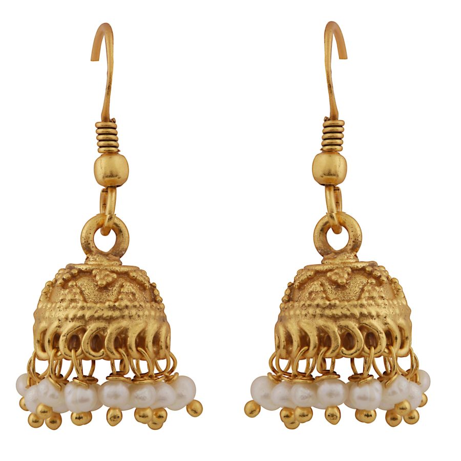 Bridgerton Elegant Pearl Jumkhi Earrings (As worn by Edwina)