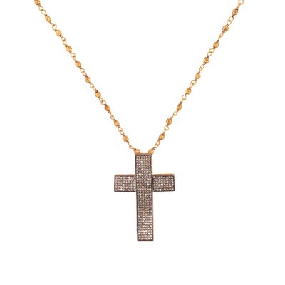 Diamond Cross Pendant/Necklace
