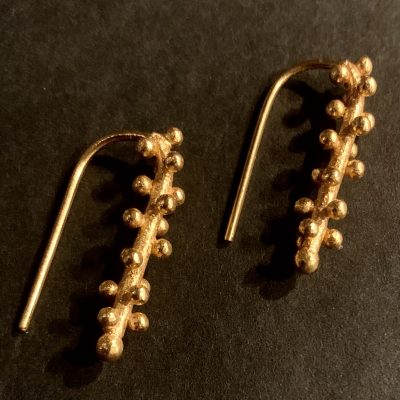 Simple Ball Detailed Hook Earrings