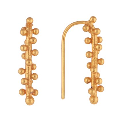 Simple Ball Detailed Hook Earrings