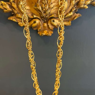 Link Granulated Gold Chain