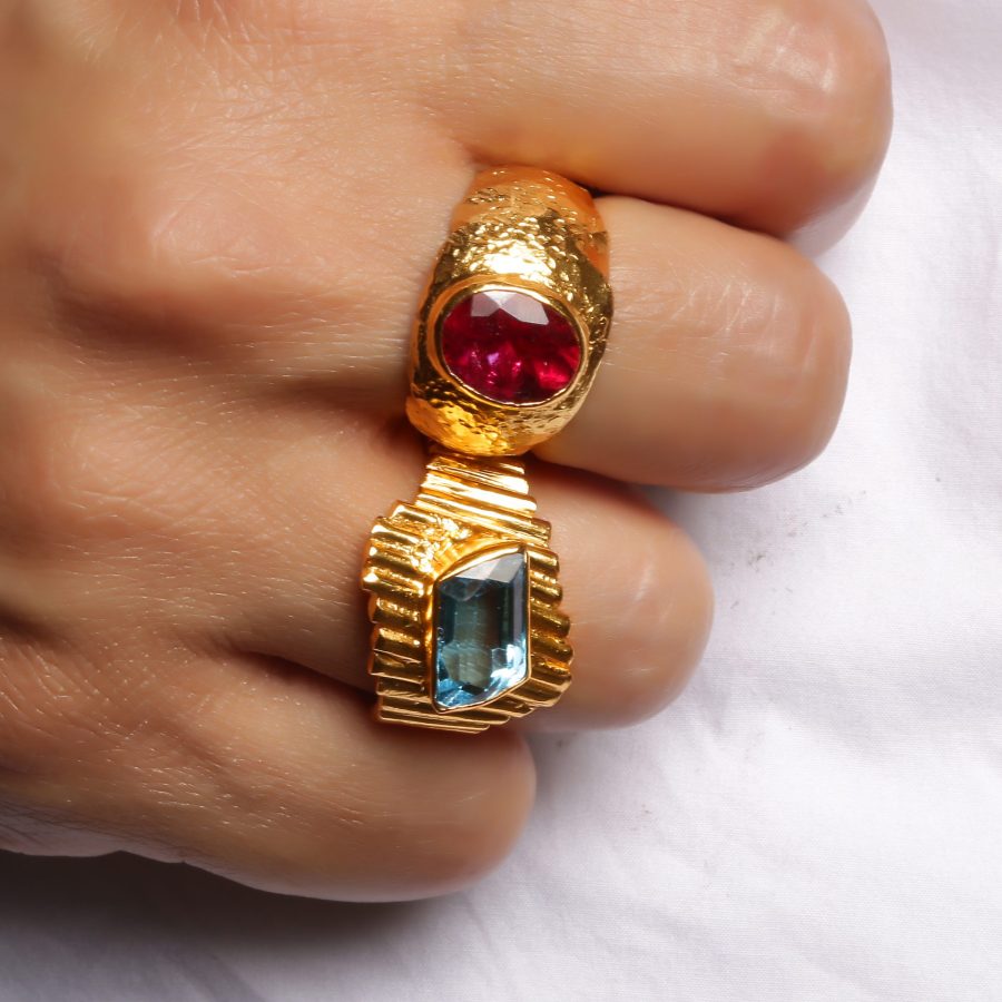 Vermeil Ruby Ring Band