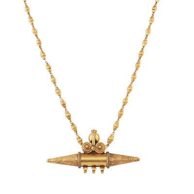 Amulet Talisman Gold Detailed Necklace