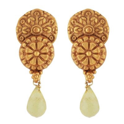 Heritage Topaz Double Disc Mandala Earrings