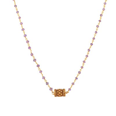 Purple Amethyst Amulet Necklace
