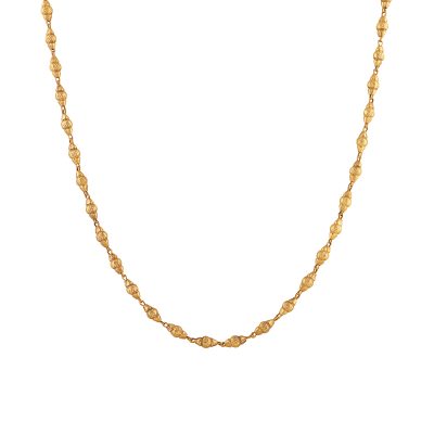 Simple Detailed Gold Necklace