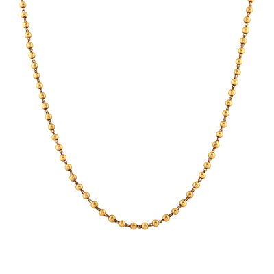 Simple Gold Ball Necklace