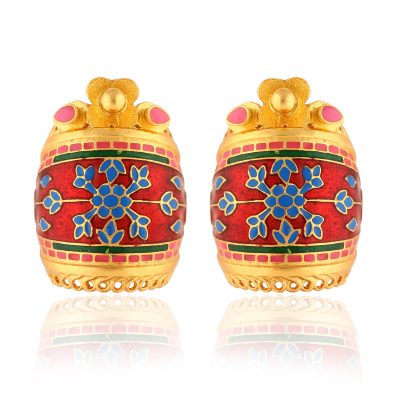 The Enamel Basket Earring