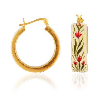 Tulip Hoop Earrings