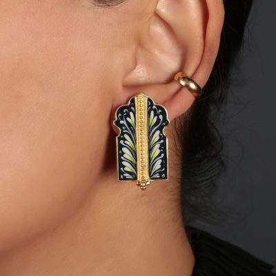 Enamel Palace Tulip Detail Earrings