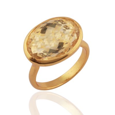 Citrine Cocktail Ring