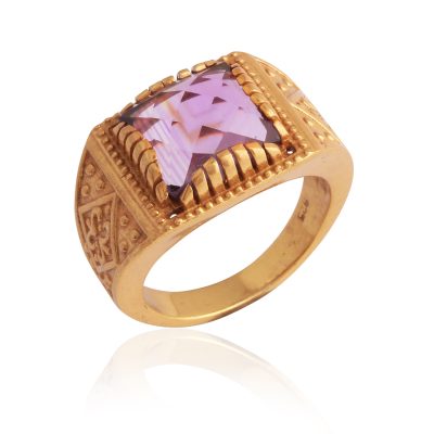 Square Amethyst Heritage Ring
