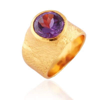 Purple Corondum Vermeil Ring