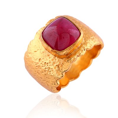 Ruby Vermeil Band Ring