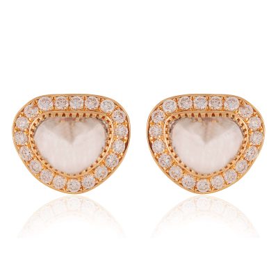 18kt Gold Diamond Stud Earrings