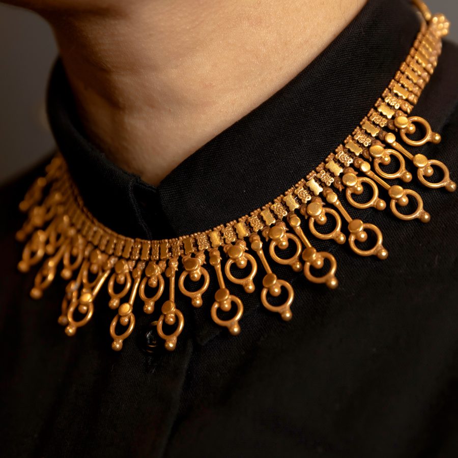 Heritage Collar Intricate Geometric Detailed Chain