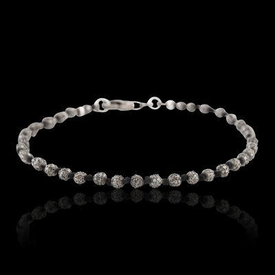 Simple Diamond Beaded Bracelet (Men's Edit)