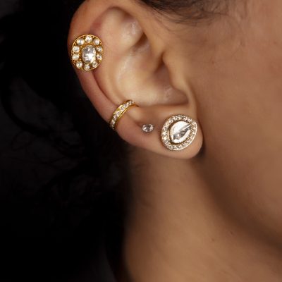 18kt Gold Diamond Stud Earrings