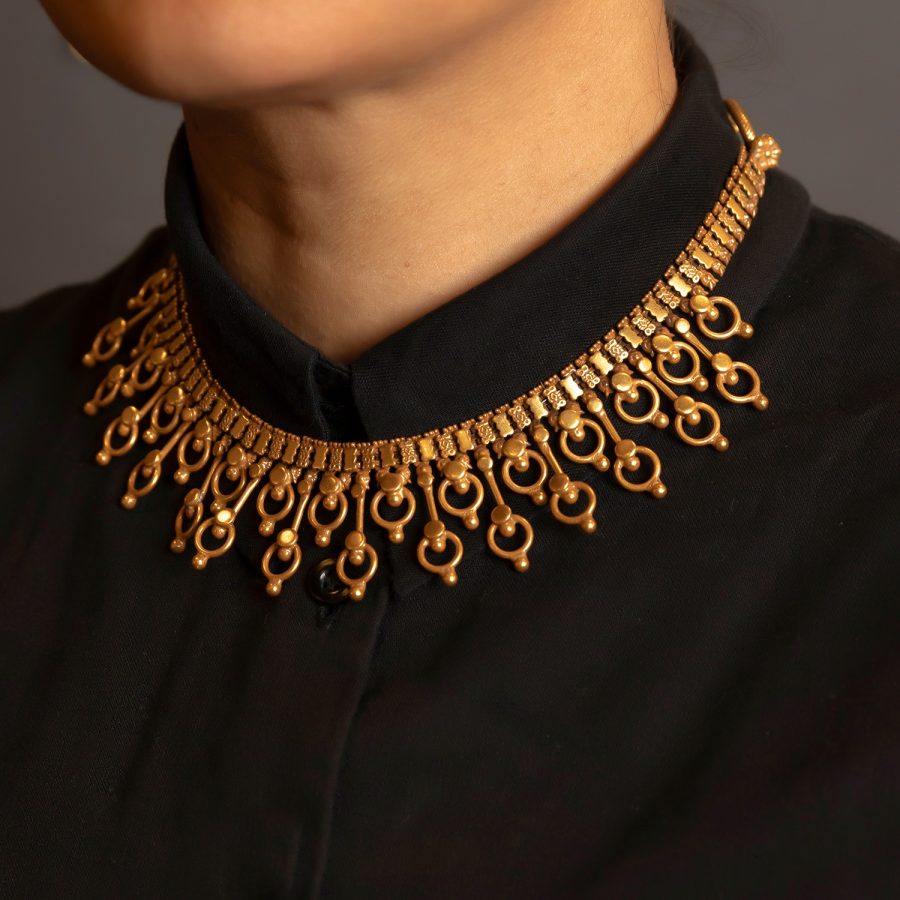 Heritage Collar Intricate Geometric Detailed Chain