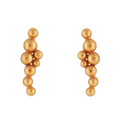 Simple Gold Ball Earrings