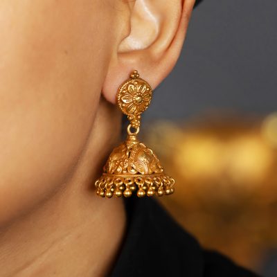 9th Century Temple Jumkhi Earrings