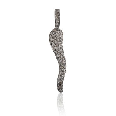 Abstract Diamond Drop Pendant Charm