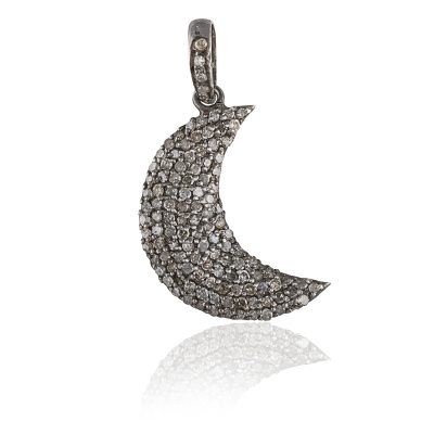 Crescent Diamond Pendant