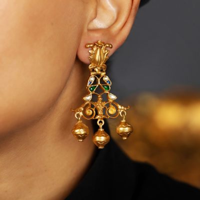Heritage Peacock Detail Earrings