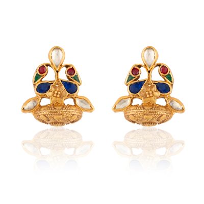 Heritage Peacock Detailed Stud Earrings