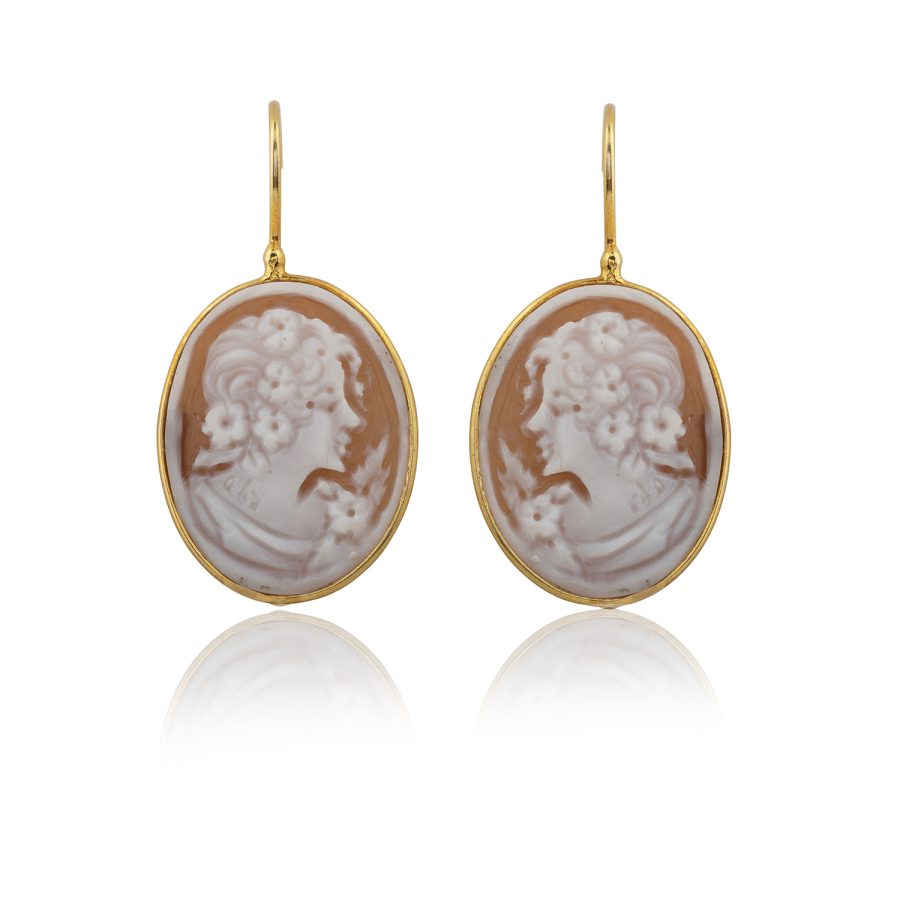 Cameo Drop Earrings