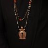 'Shivalingham' Inspired Power Necklace with Quartz & Pearls - Image 2
