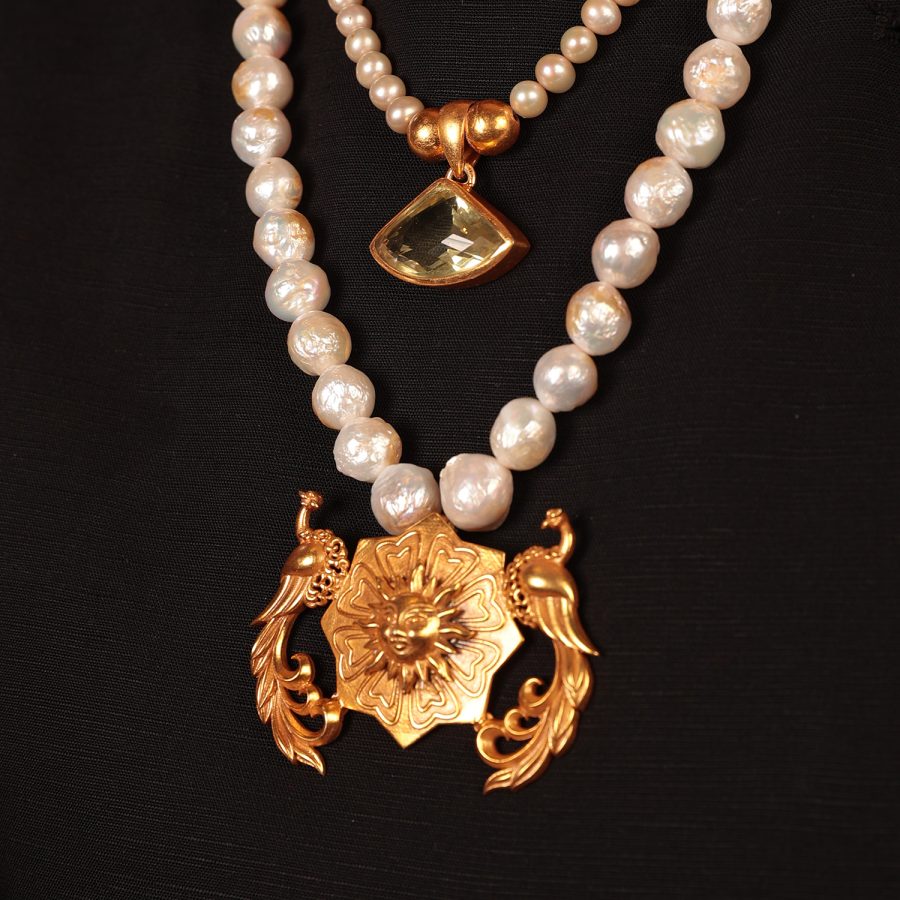 Topaz & Pearl Necklace