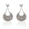 Half Moon Diamond Chandelier Earrings