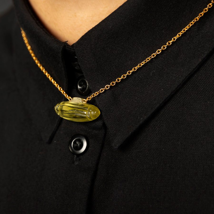 Carved Quartz Amulet Necklace - Image 3