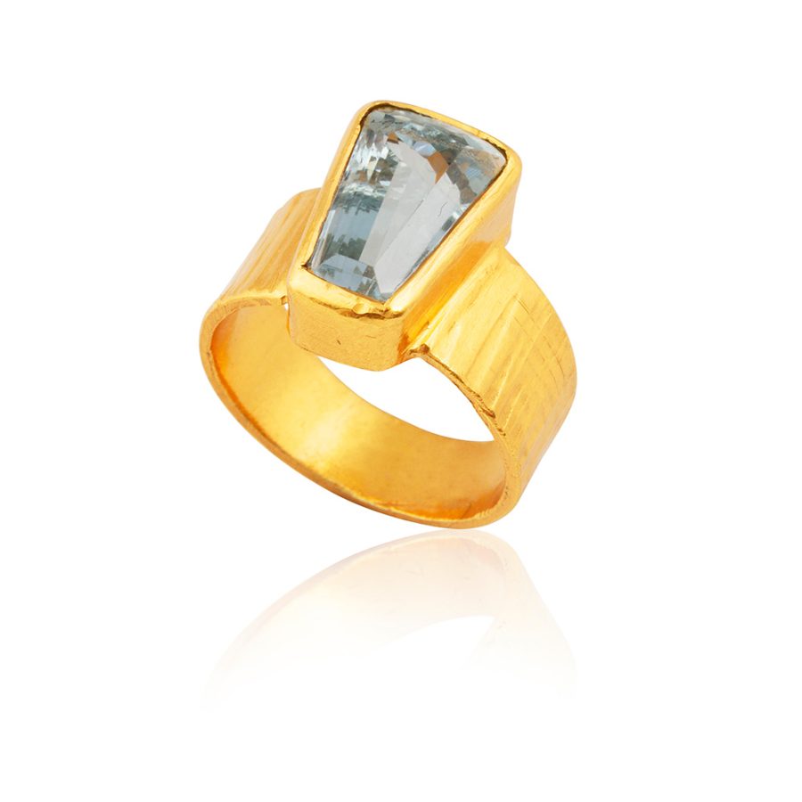 Aquamarine Ring Band
