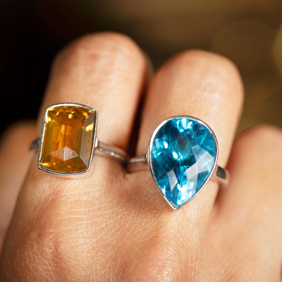 Quartz Silver Ring
