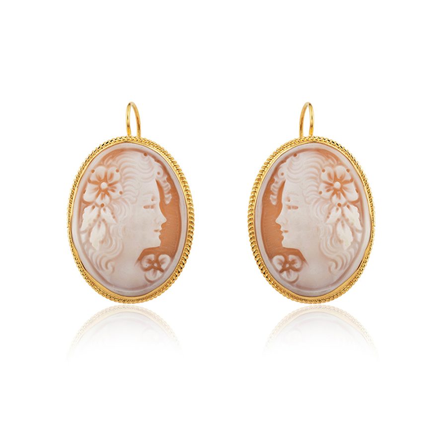 Cameo Face Earrings