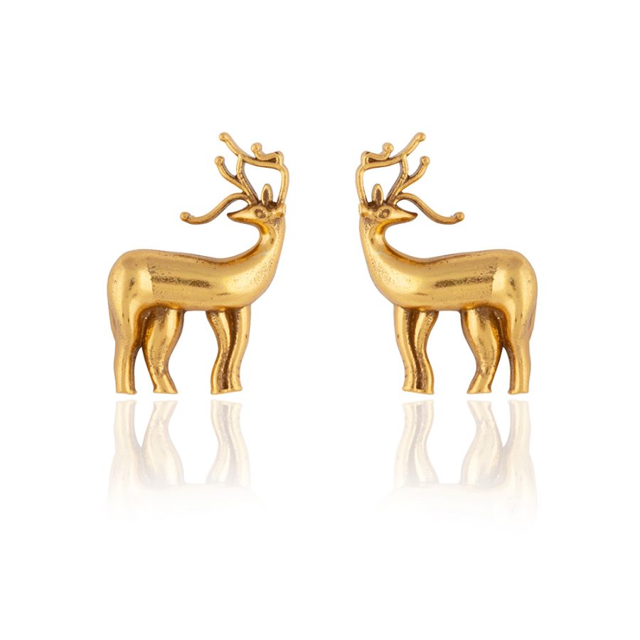 Elegant Deer Stud Earrings