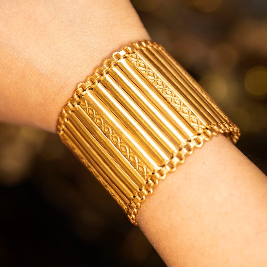 Heritage Grid Bracelet (thicker)