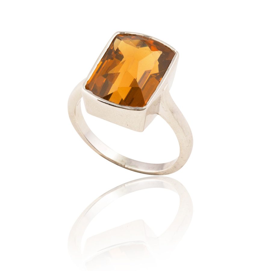 Quartz Silver Ring