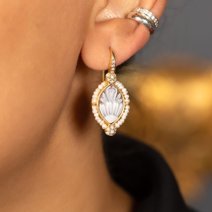 Classic Silver Ear Cuff with Crystal Zirconia
