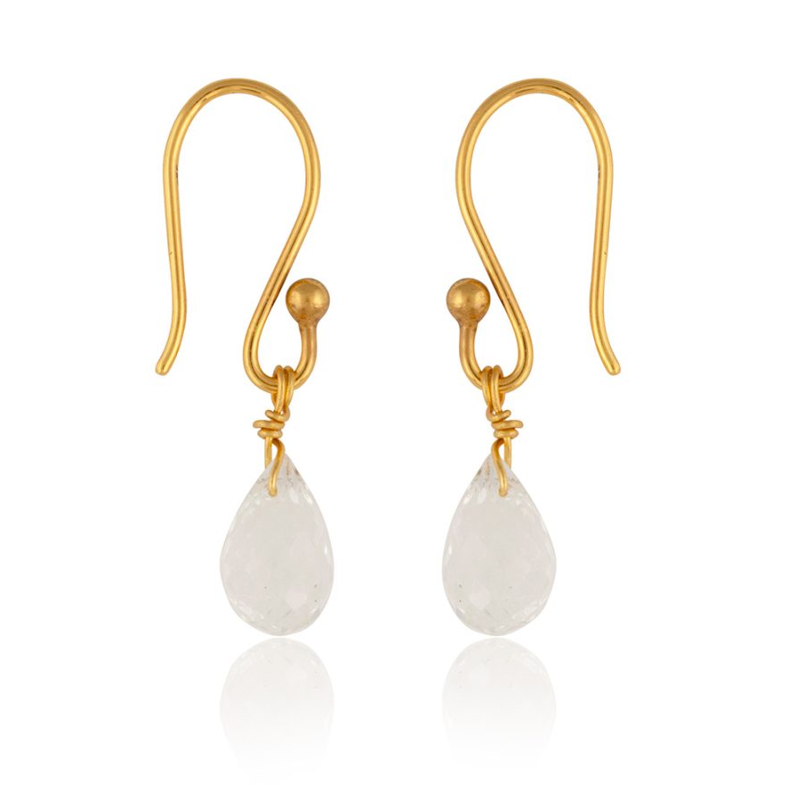 Simple Crystal Drop Earrings