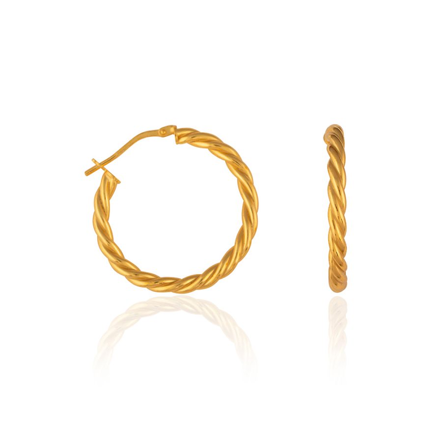 Simple Rope Hoop Earring